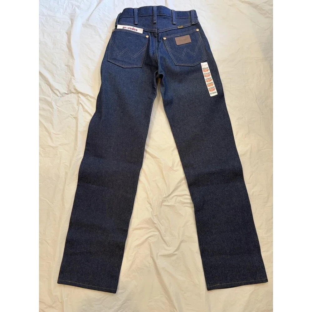 Wrangler Jeans Men's 27x32 Blue Dark Wash Original Fit Cowboy Cut